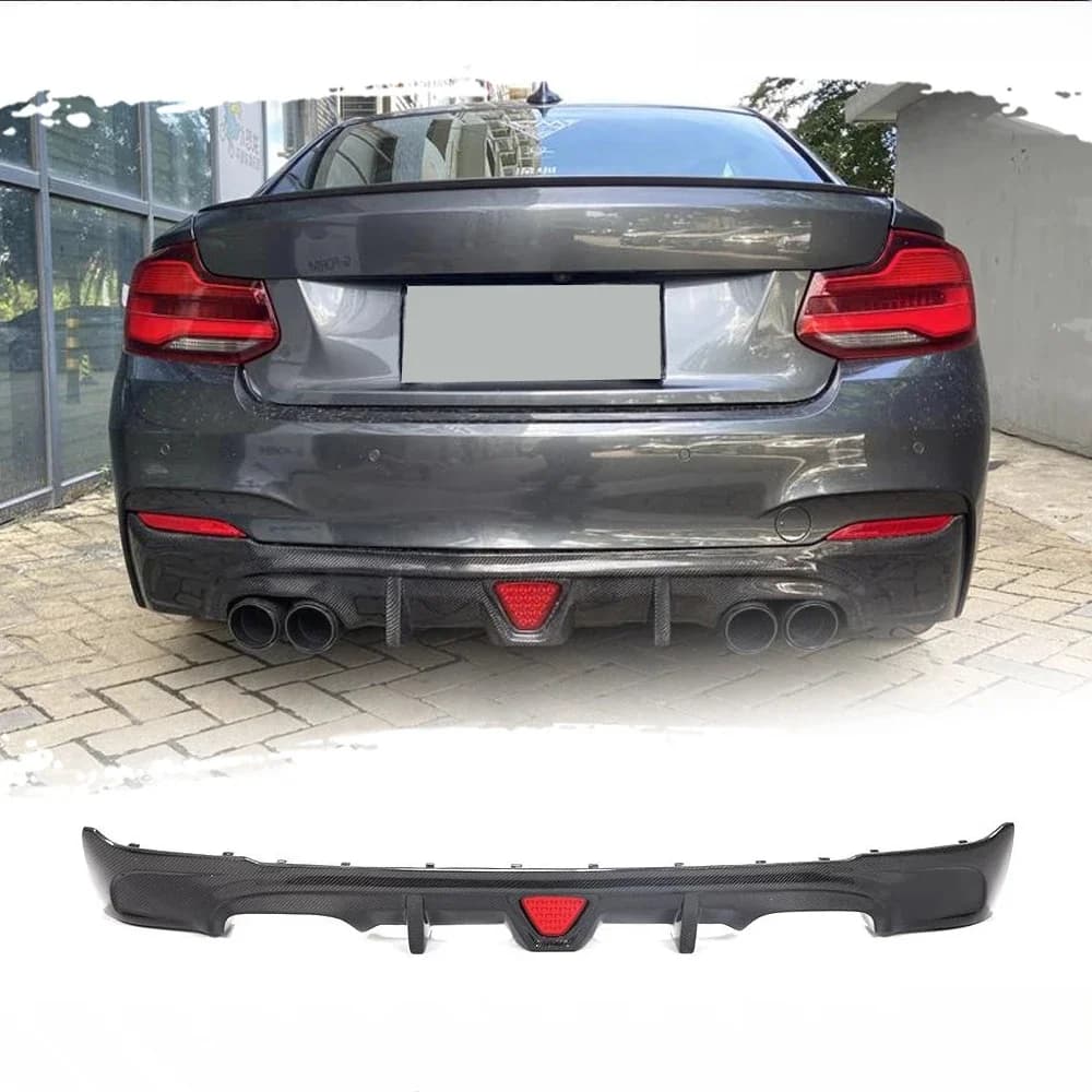 Diffuseur de pare-chocs arrière de voiture en fibre de carbone FRP, adapté pour BMW F22, F23, M dehors Coupé Convertible 2013-2017, M235i, MKampi