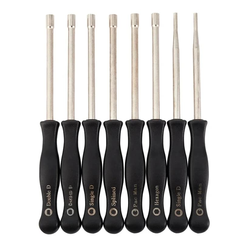 Kit d'outils de réglage de carburateur, tournevis, simple, hexagone D, double D, jeu de douilles hexagonales, 8 pièces