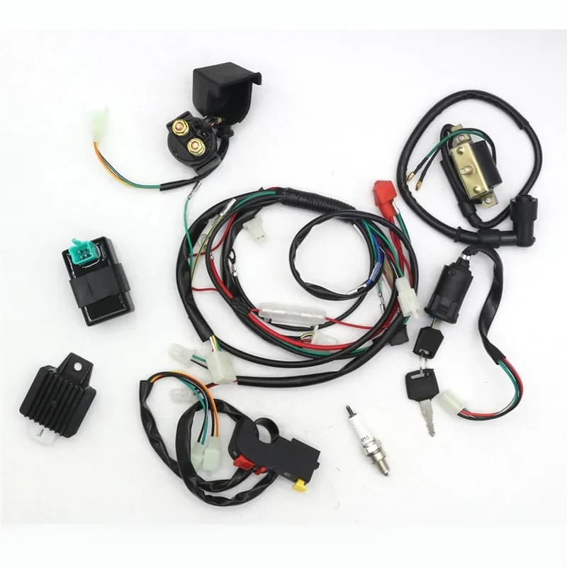 Analyste de bobine de bougie d'allumage CDI VILLE, câblage électrique, SFP, convient pour vélo chinois D343, 50cc, 110cc, 120cc, Zongshen Loncin, InPorter