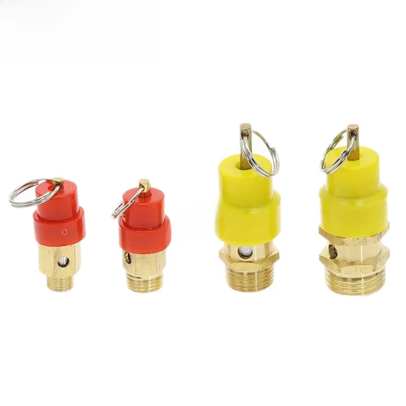 1/4 ''3/8" 1/2 "filetage mâle 1KG - 12KG compresseur d'air soupape de décharge de sécurité connecteur régulateur de surpression de gaz d'air