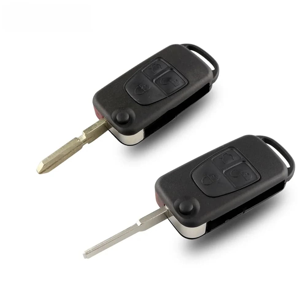 YIQIXIN – coque de clé télécommande à 3 boutons, pour Mercedes Benz ML C CL S SL, couvercle de boîtier de clé de voiture, lame non coupée pliable