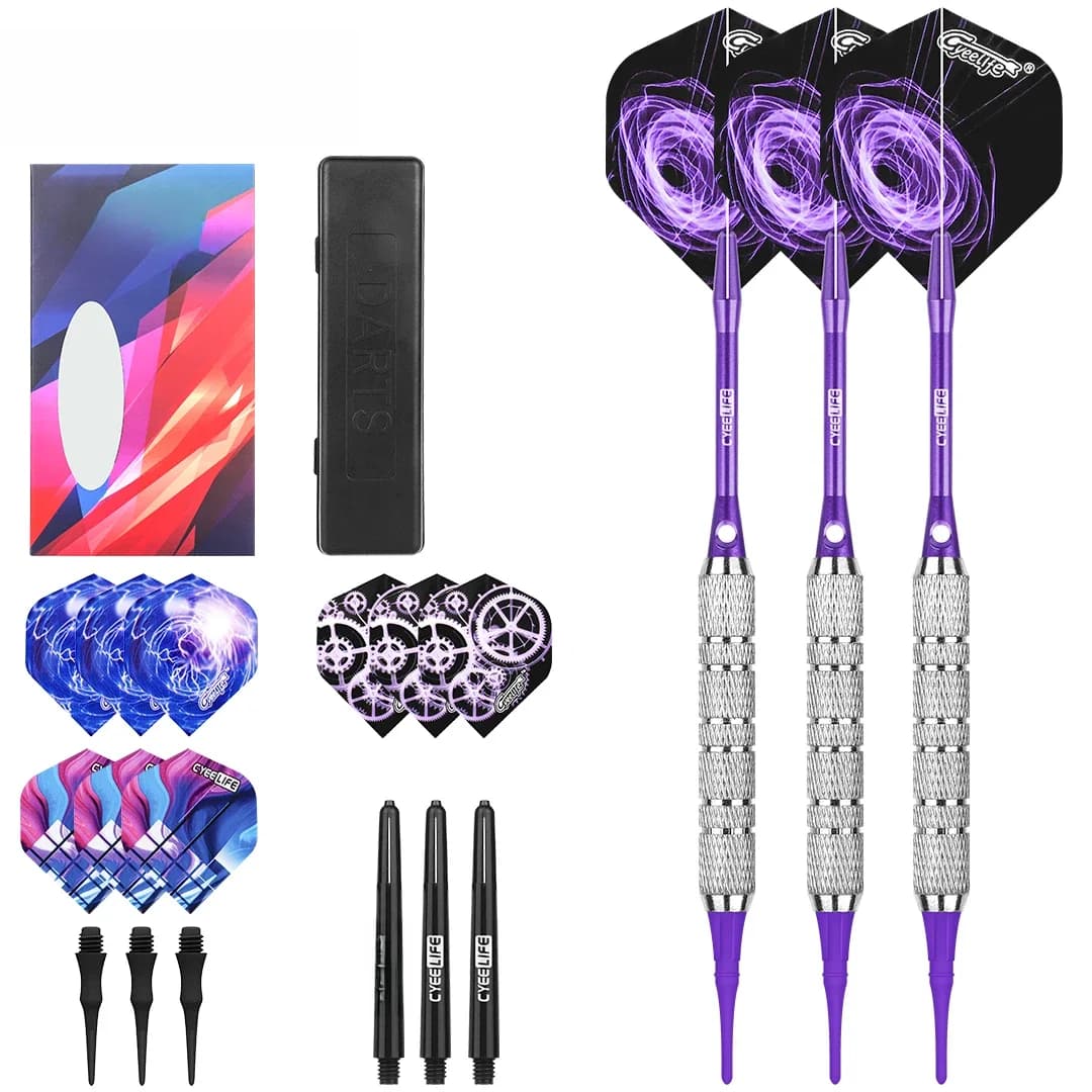 CyeeLife 16/18g fléchettes à pointe souple électronique professionnelle avec fléchettes en Nylon pointe souple accessoires Dardos