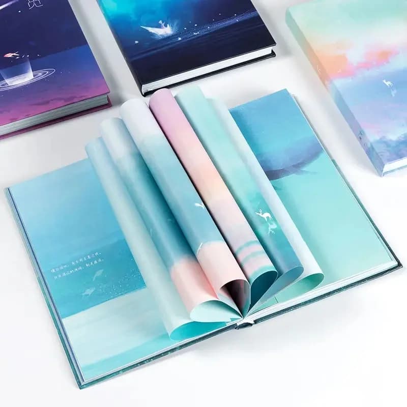 Carnet créatif couleur Page Illustration étudiant bloc-notes 224 pages filles Scrapbook mignon bloc-notes journal