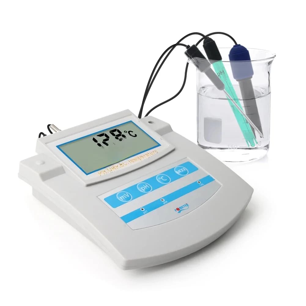 Yieryi 6 en 1 moniteur de qualité de l'eau PH ORP TDS EC CF testeur de température de paillasse pour piscine, Aquarium, laboratoire