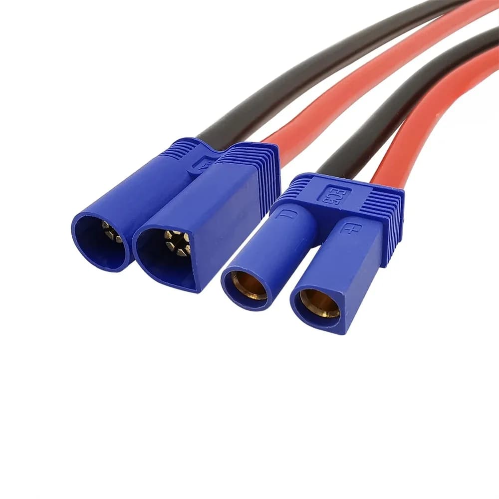 Fil de Silicone EC5 mâle femelle 10awg, câble de prise en queue de cochon pour batterie RC, jouets FPV voiture bateau 10cm 15cm 30cm 50cm