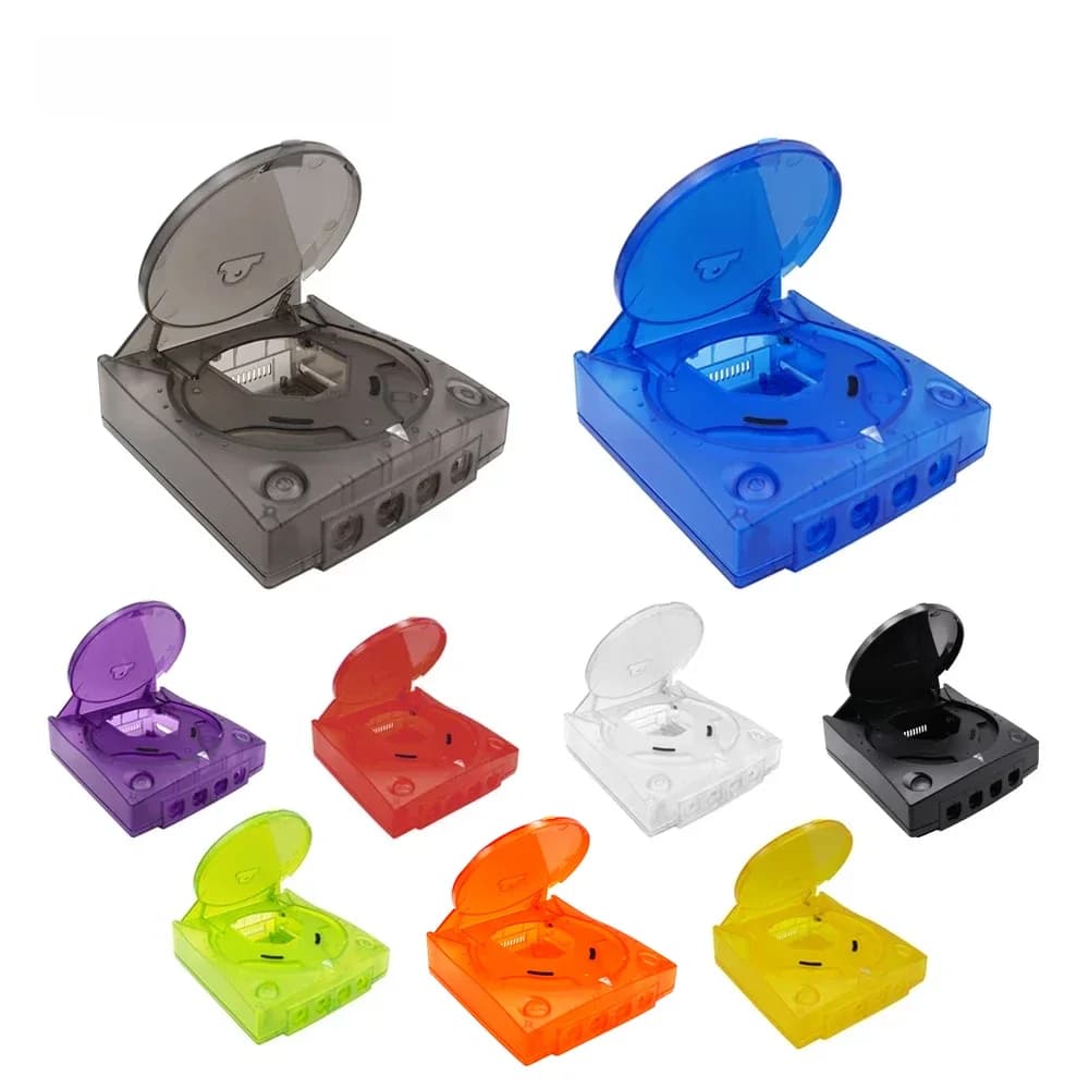 Bitfunx-Coque Translucide de Remplacement en Plastique pour SEGA Dreamcast, Boîtier Transparent pour Console de Jeu Vidéo Rétro DC