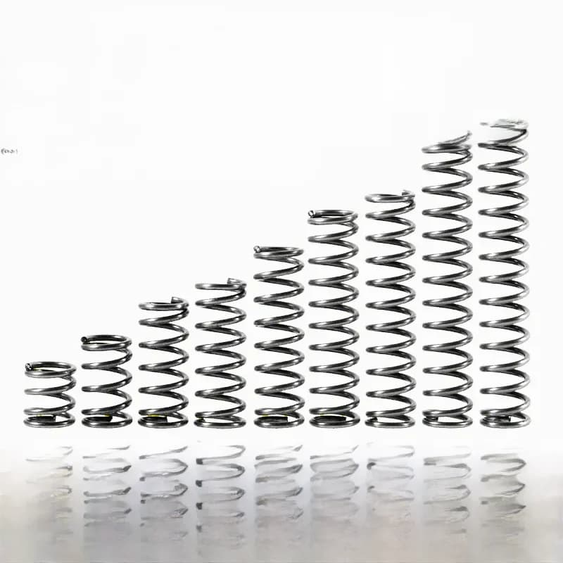 Ressort de pression du rotor ressort comprimé grand et petit diamètre de ligne de ressort 0.8-0.9mm, diamètre externe 5-18mm