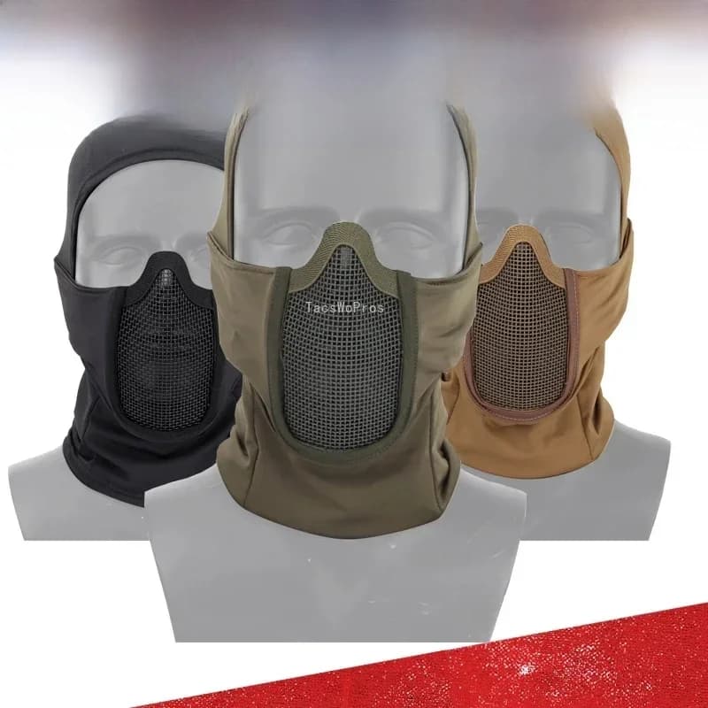 Cagoule tactique couvre-chef masque Airsoft Paintball masque complet respirant chasse en plein air Wargame CS masque de Protection