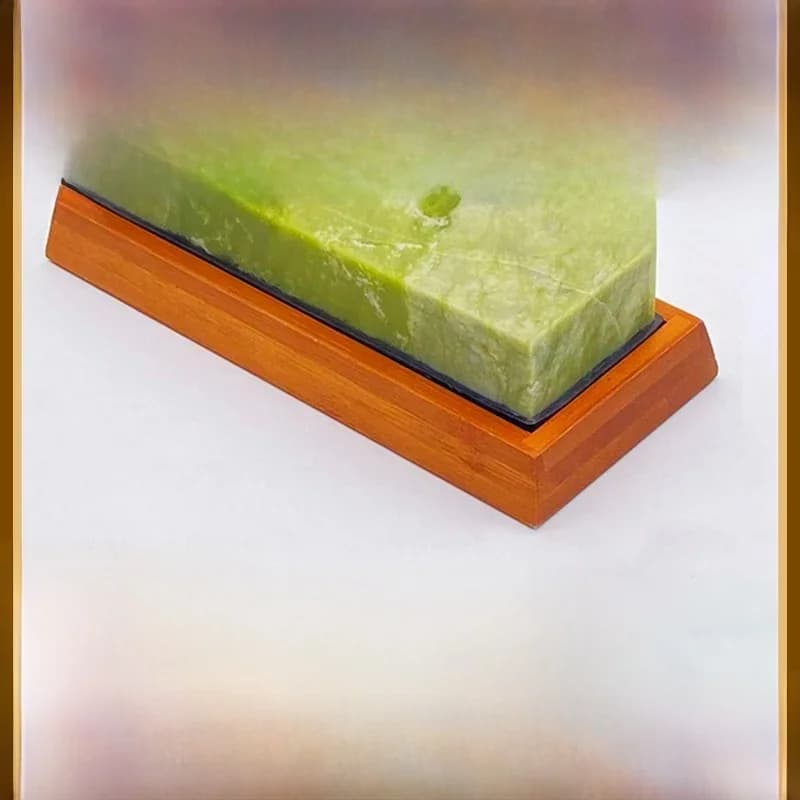 Pierre à aiguiser en agate verte naturelle, meulage fin, polissage, barre rasée, aiguiseur de couteaux de cuisine, outil d'affûtage, grain protéiné