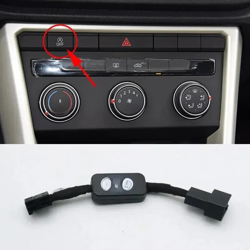 Système de démarrage automatique du moteur, arrêt automatique de la voiture, dispositif d'arrêt, prise de capteur de contrôle, annulation intelligente, VW T-Roc TRoc 2017-2022