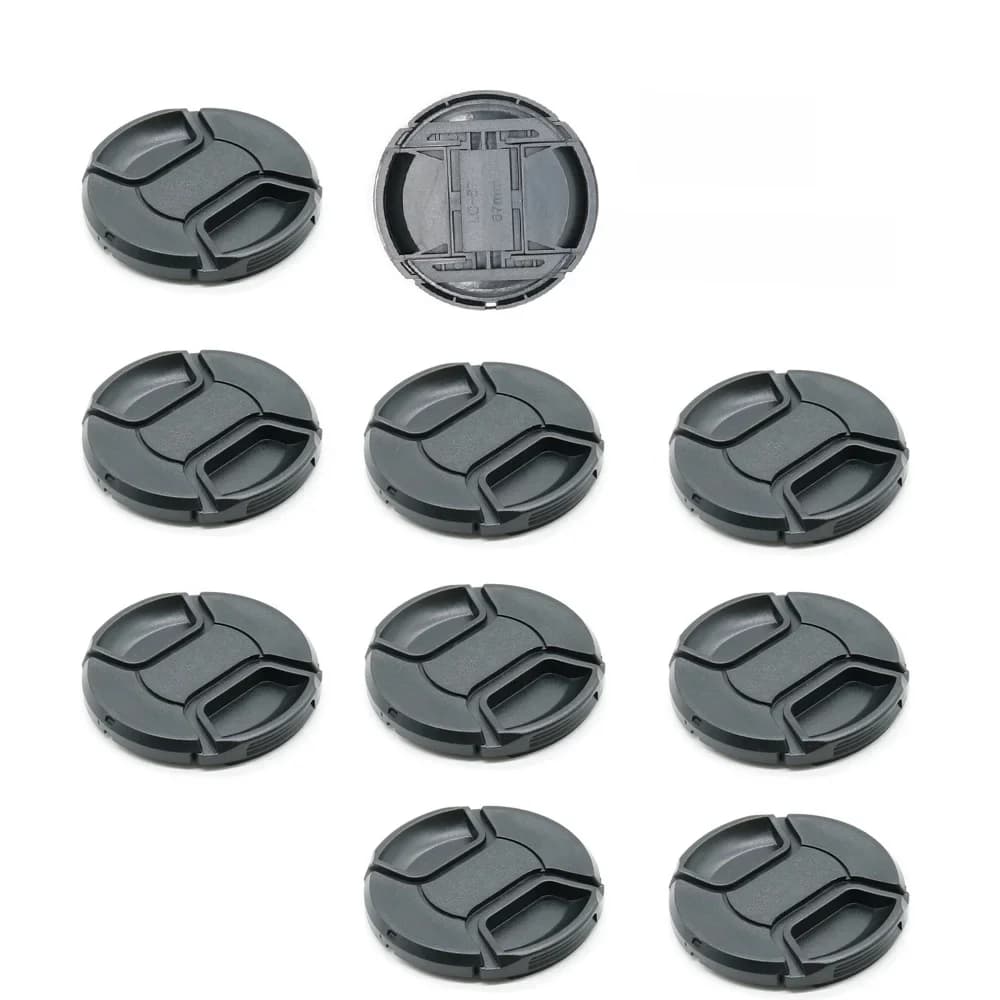 Capuchon de protection d'objectif avant d'appareil photo à encliqueter, protecteur pour IL, Leica, Nikon, Sony, 37mm, 40.5mm, 43mm, 46mm, 49mm, 52mm, 55mm, 58mm, 62mm, 67mm, 72mm, 77mm, 82mm, 10