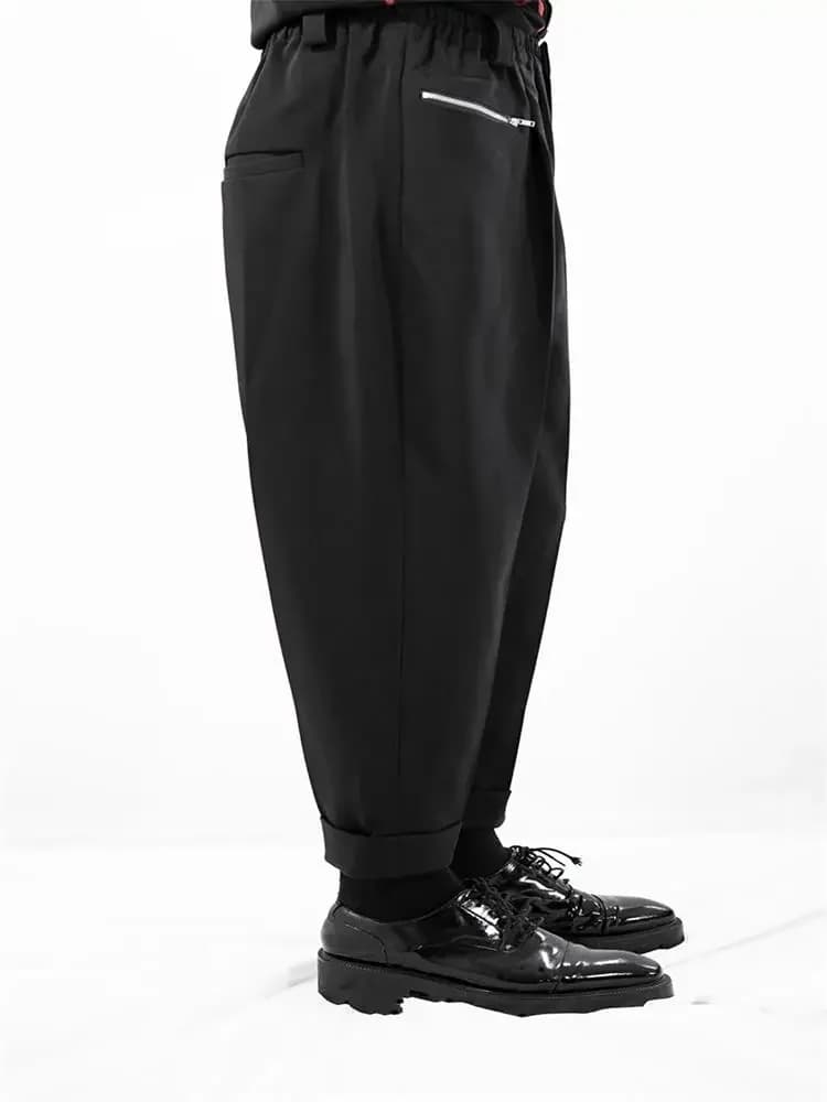 Costume de performance surdimensionné pour hommes, style coiffeur, pantalon décontracté ample, pantalon de club de mode Harlan, personnalité, nouveau style