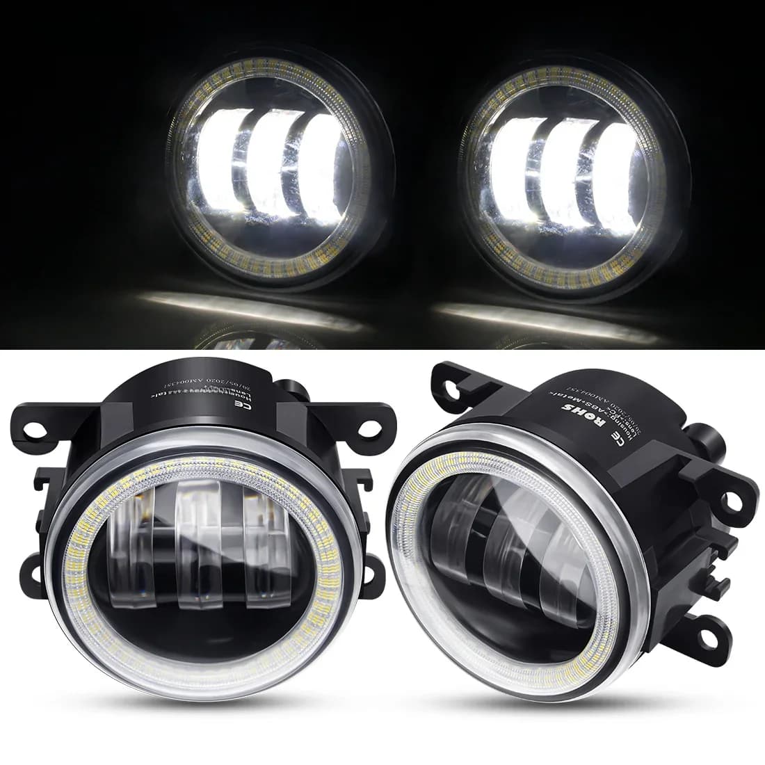 2 X phare antibrouillard Angel Eye pour Subaru Forester WRX STI Impreza XV BRZ Justy Outback Legacy voiture lentille LED DRL antibrouillard lampe de conduite 12V