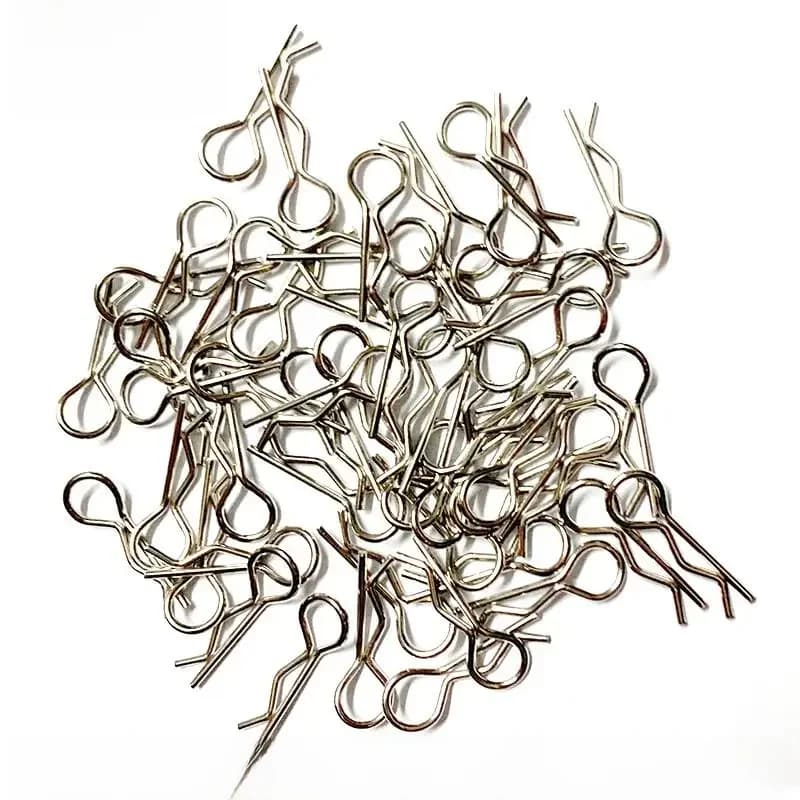 Clips de carrosserie pour voiture RC, 50 pièces, broches de boîtier, loquet R boucles partenaires SCX10 HSP RightYIKON, 1/5 1/6 1/7 1/8 1/8 1/12 1/16