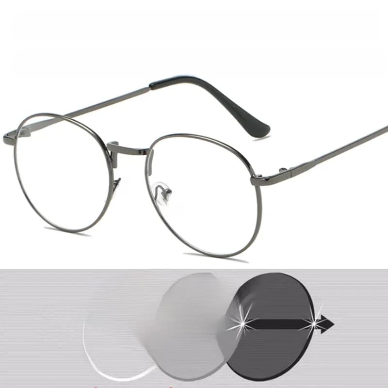 Lunettes de lecture rétro pour hommes et femmes, verres optiques ronds de styliste, tendance, en métal + 50 + 75 + 100 + 150 + 200 + 300 à + 600