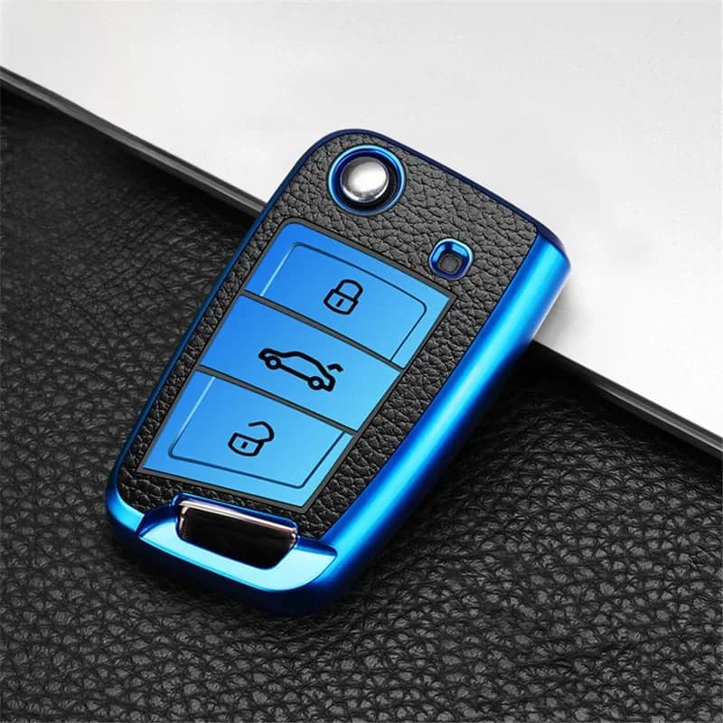 Juste de clé de voiture en TPU souple pour Volkswagen, VW Golf 7, MK7, Tiguan, uy2, Skoda Octavia, A7, Kodiaq, 2021, 2017, 2018, nouveau, 2019