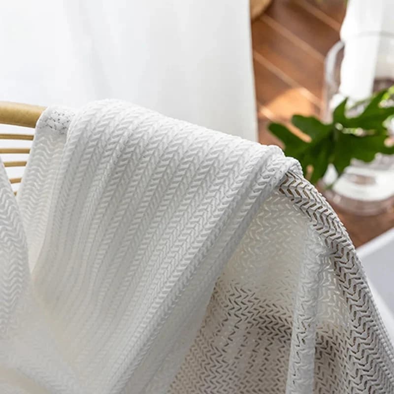 Rideaux transparents blancs pour le salon, rideau en tulle uni moderne pour fenêtre de chambre à coucher, cortinas prêtes à l'emploi, personnalisés, Rideau