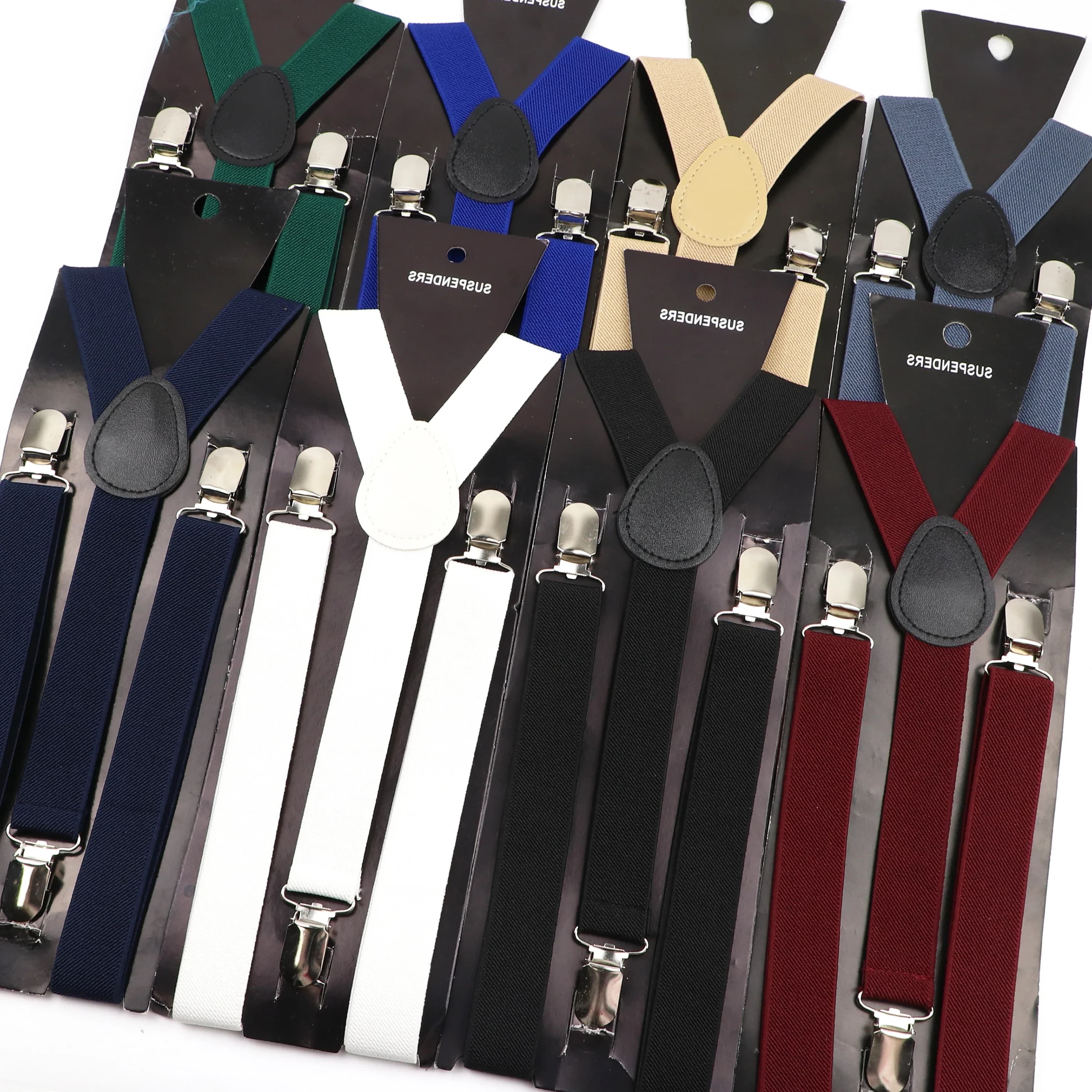 Bretelles réglables couleur bonbon, en cuir élastique, dos en Y, pour hommes, femmes, enfants, pantalons, chemise, jupe de fille, accessoires, nouvelle collection