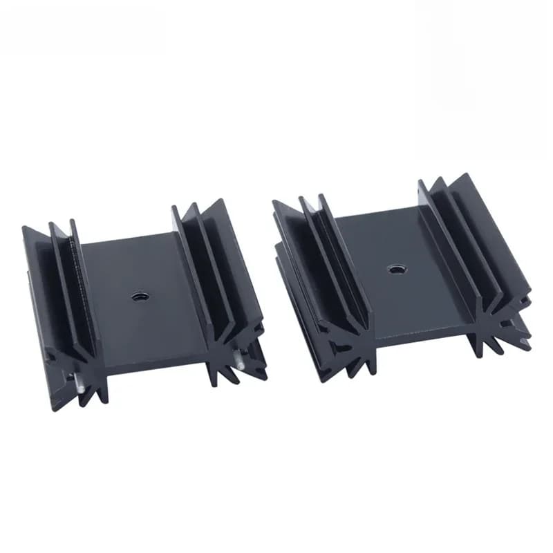 Dissipateur thermique à Transistor MOS TO-220 TO-247 TO247, radiateur en aluminium TO-3P IC pour Triode 7805, Dissipation Audion, 2 pièces