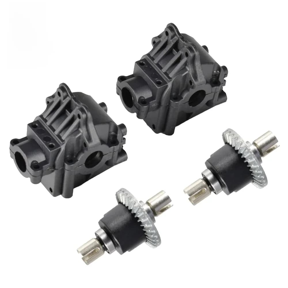 WLtoys de haute qualité 144001 Boîte de vitesses Wave Box, engrenage différentiel en métal pour 124018 124019 Pièce de rechange pour voiture 4WD RC