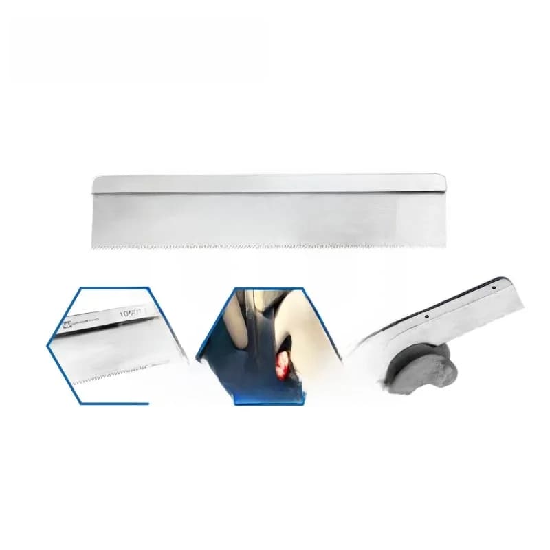 Scie à dos dur 0.4mm en acier inoxydable, instruments orthopédiques vétérinaires de 140mm de long