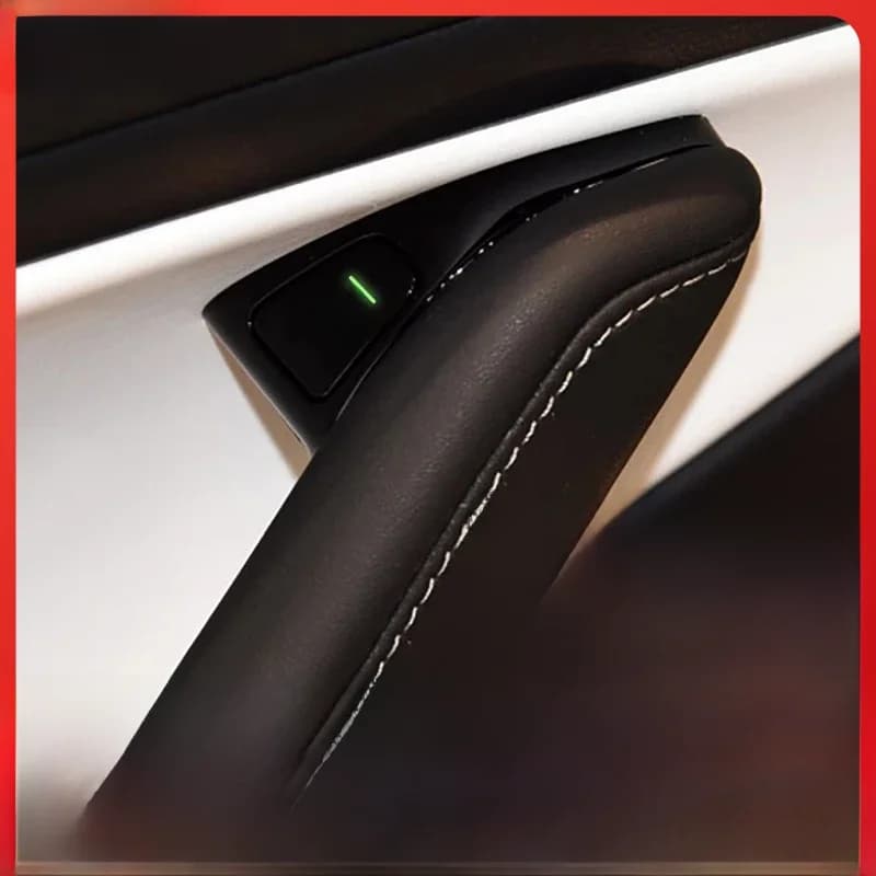 Autocollants lumineux pour boutons d'ouverture de porte de voiture, 8 pièces, pour Tesla Model 3 2023, autocollant de rappel pour porte ouverte, bouton de levage de vitre, interrupteur d'accoudoir