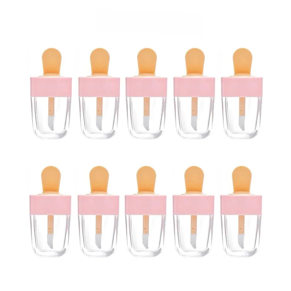 Tubes de Gloss Jules AfricBottle, Conteneur de Crème Glacée, Tube de Rouge à Lèvres DIY, Ensemble de Bouteilles de Recharge Africaine, 8ml, 10Pcs