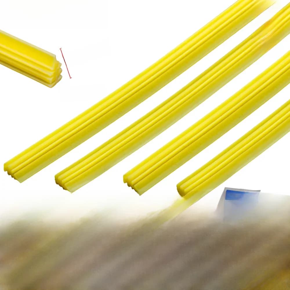 Bandes de recharge en silicone pour essuie-glace sans cadre Wretraités, gel de pton pour voiture, 6mm, 12", 14", 15", 16", 17", 18", 19", 20", 21", 22", 24", 25",26",27",28",30",32".