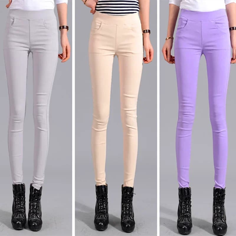 Pantalon stretch femme, coupe crayon, très extensible, confortable, style japonais, pour le printemps, coupe skinny
