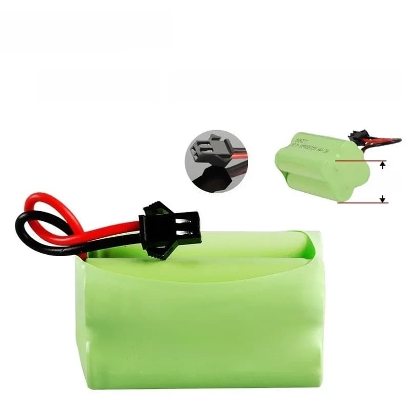 Batterie rechargeable NiMH 4.8v 3000mAh pour voitures RC, robots, chars, canons, bateaux, modèle T avec prise SM, pack de batteries AA 4.8v