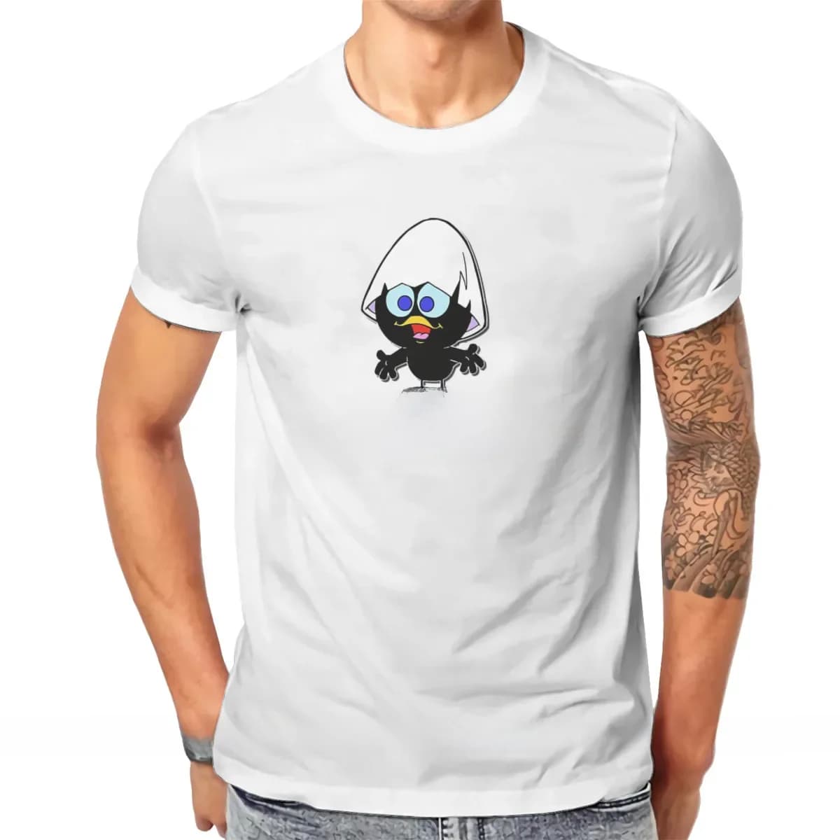 Calimero Anime c'est vraiment trop déloyaux t-shirt classique Punk haute qualité t-shirt ample col rond Streetwear
