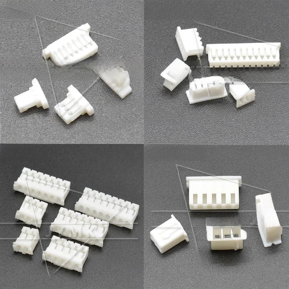 Connecteur à pas de 1.0mm, 50 pièces, SH 1.25 JST 2.0 PH 2.54 XH, 2/3/4/5/6/7/8/9/10/11/12/13/14/15 boîtier de broches, 16 broches