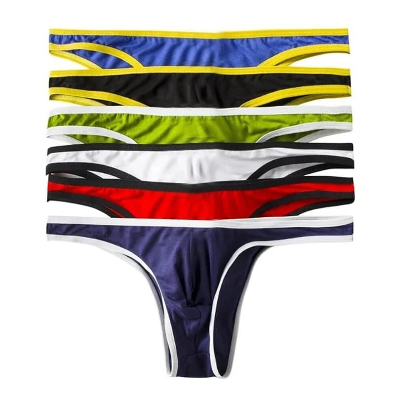 Sous-vêtements pour hommes, culotte à lanières, Sexy, Tanga, Bikini, grande taille