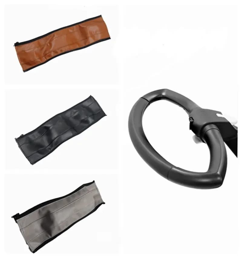 Housses de poignée en cuir Pu pour poussette Stokke Xplory V6/X, étuis de protection pour pare-chocs, housses d'accoudoir, accessoires pour poussettes de bébé