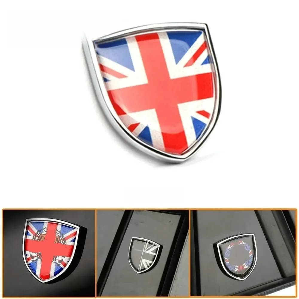 Autocollants de couverture de bouclier, emblème en métal, autocollants pour Mini Cooper Countryman Clubman F54 F55 F56 R55 R56 R60 F60, accessoires de voiture