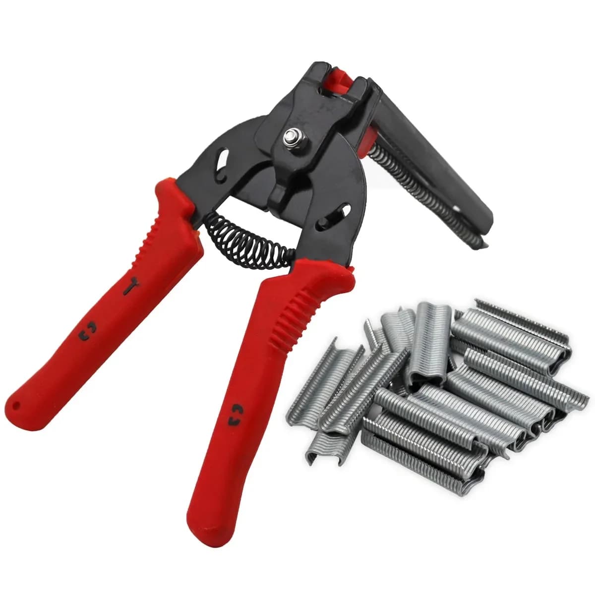 Installation de pince de fixation de Cage pince de Cage de volaille et 600 clous Chichen lapin renard oiseau Kit d'installation de pince de Cage de chien