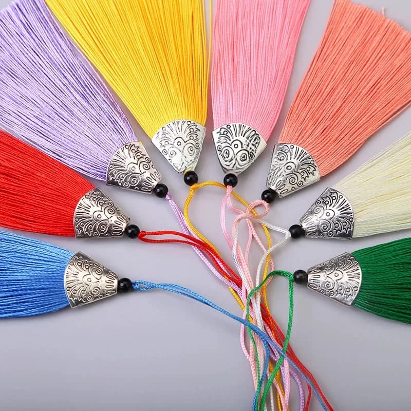 InjTassel-Pompons faits à la main pour bricolage, accessoires de décoration Hanfu, oreilles de face, chapeau de bouche de poisson, sac de boucles d'oreilles, 2 pièces, 5/10 pièces