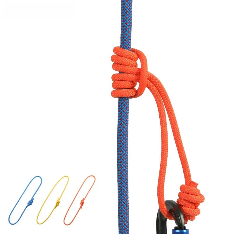 Cordon de Prusik Xinda Outdoor 6 mm, longueur 120 cm, corde accessoire, durable, résistant à la chaleur, polyester, nylon, Kevlar, corde d'escalade