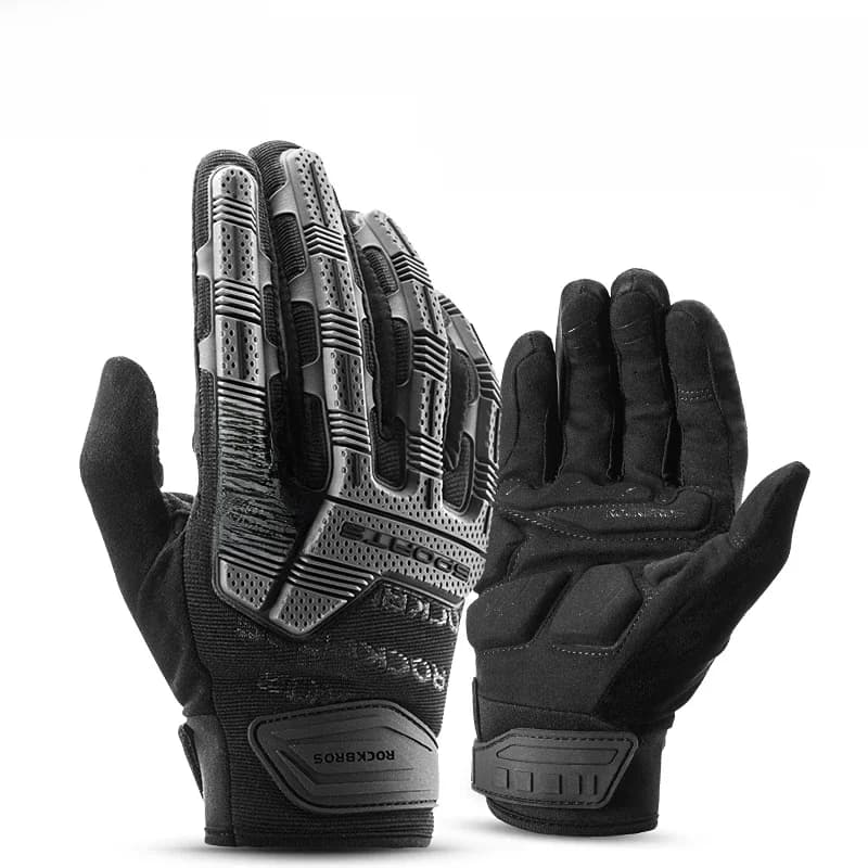 ROCKBROS gants de cyclisme thermiques automne hiver gants coupe-vent SBR écran tactile gants de vélo doigt complet antichoc gants de Sport