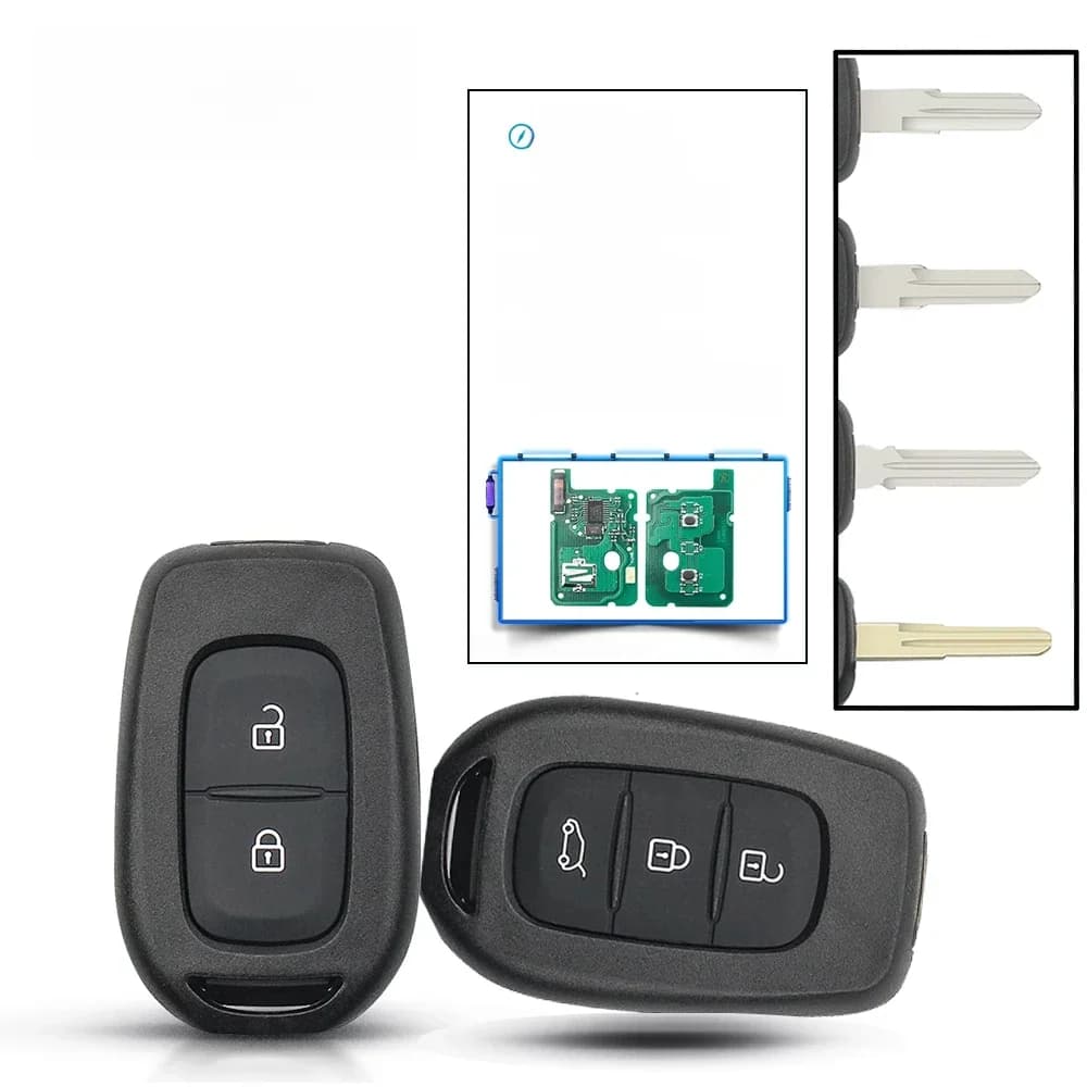 KEYYOU – clé télécommande à 433 boutons, 2/3 mhz, transpondeur PCF7961M 4A, pour voiture Renault Sandero, Dacia, Logan, Lodgy, Dokker, Duster, Trafic, Clio Master