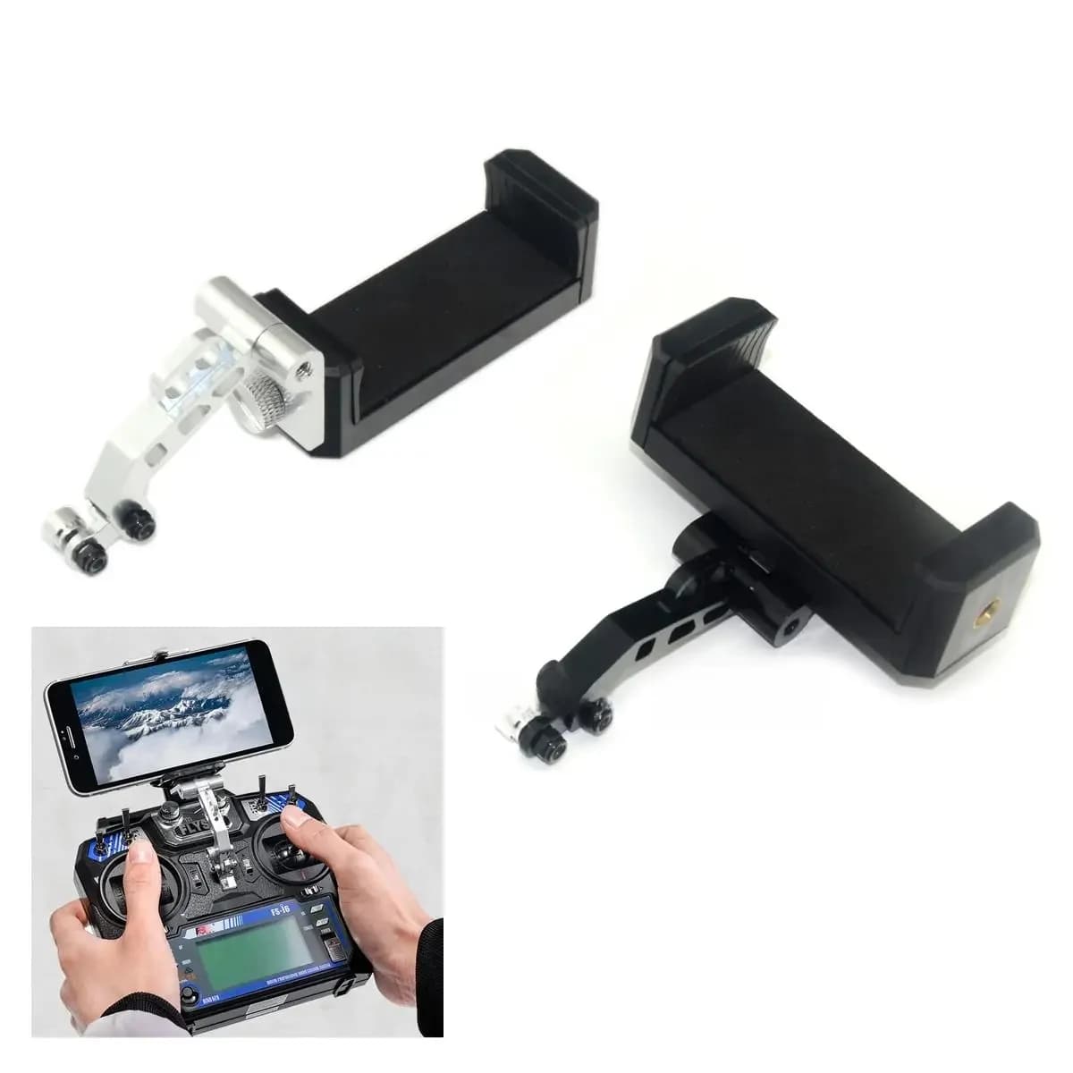 Support de télécommande, support émetteur, support de téléphone portable, Clip de support extensible pour Futaba DJI Phantom 3 Standard