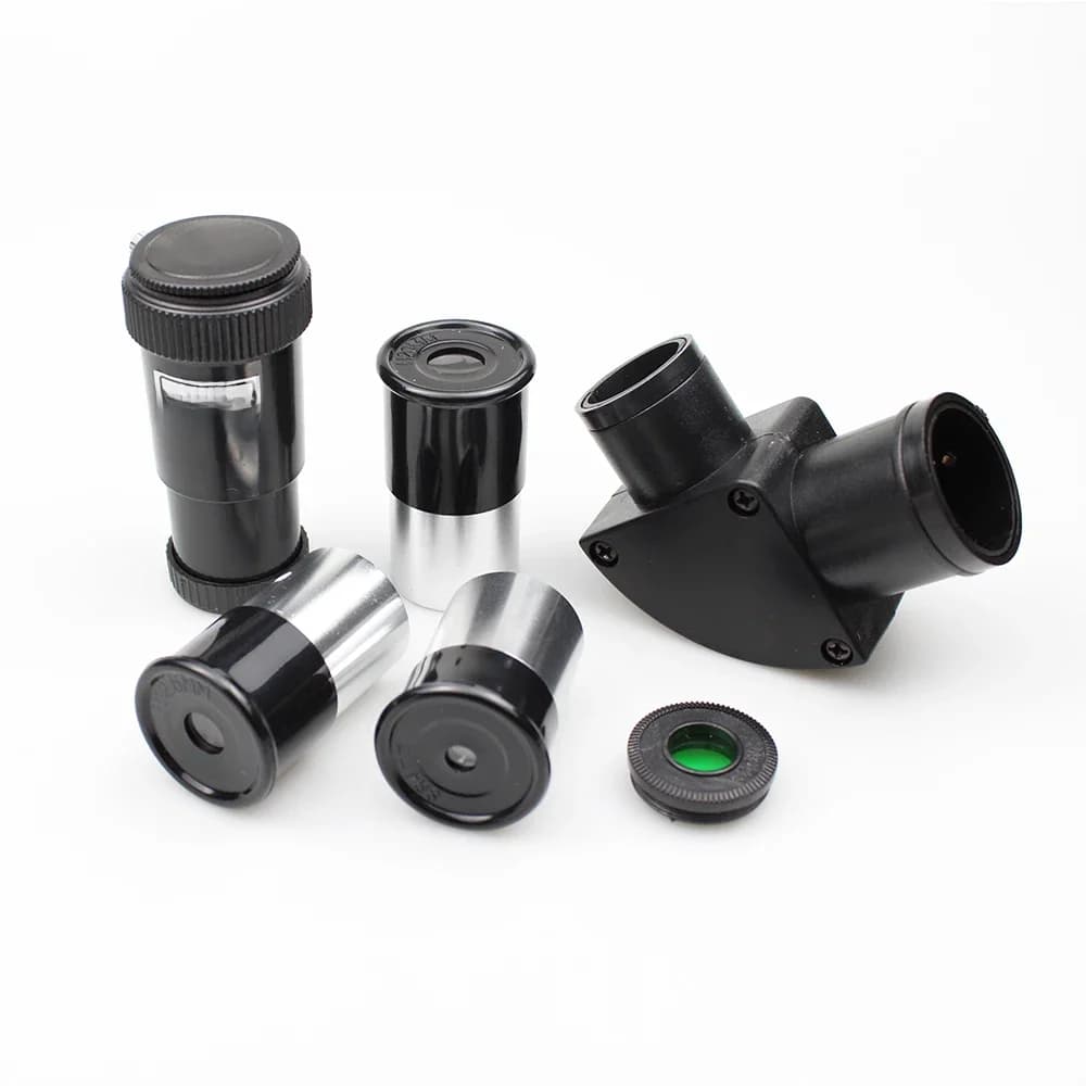 Kit d'accessoires pour télescope astronomique de 0.965 pouces, avec trois oculaires, un filtre lunaire à lentille Barlow diagonale 3x