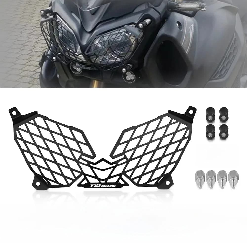Couvercle de protection de calandre de phare de moto, pour Yamaha Super Tenere 1200 XTZ1200 XT1200Z 2010-2021 2020 2019 2018 2017
