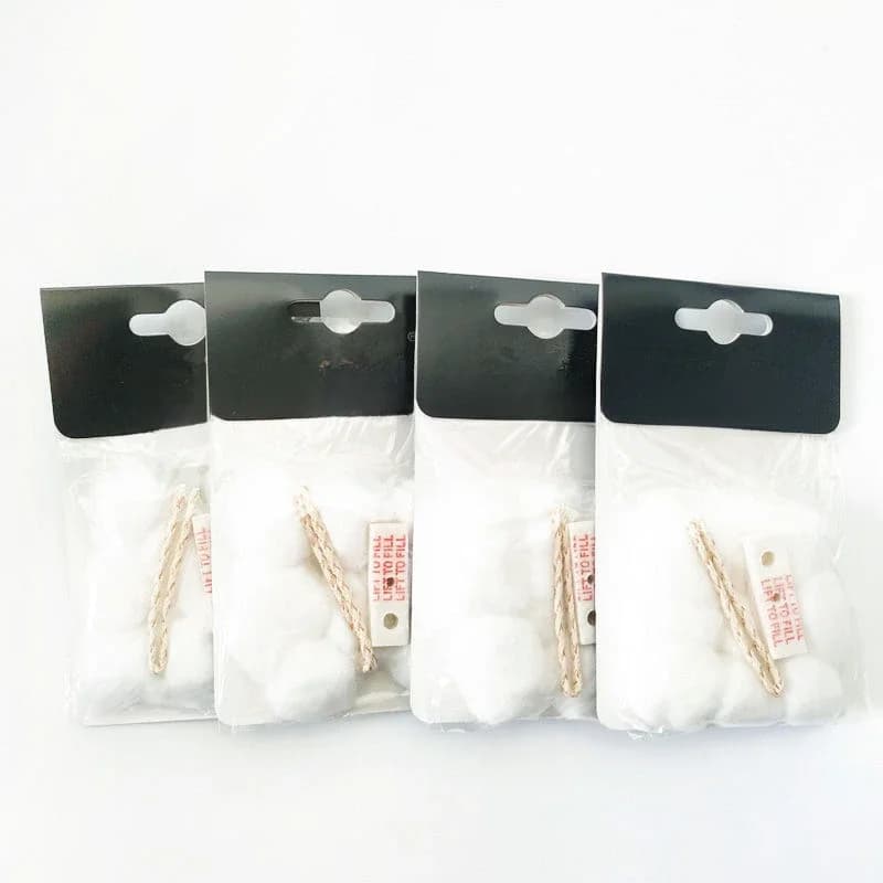 Kit de 5 pièces de mèches en coton absorbant l'huile et tampons en coton universels de remplacement pour briquets à essence Zippo, vente en gros