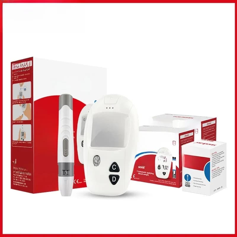 Sinocare-Lecteur de glycémie Safe-Accu, kit de glucomcirculation, ty.com, sucre dans le sang ou testeur, bandelettes de test, lancettes médicales