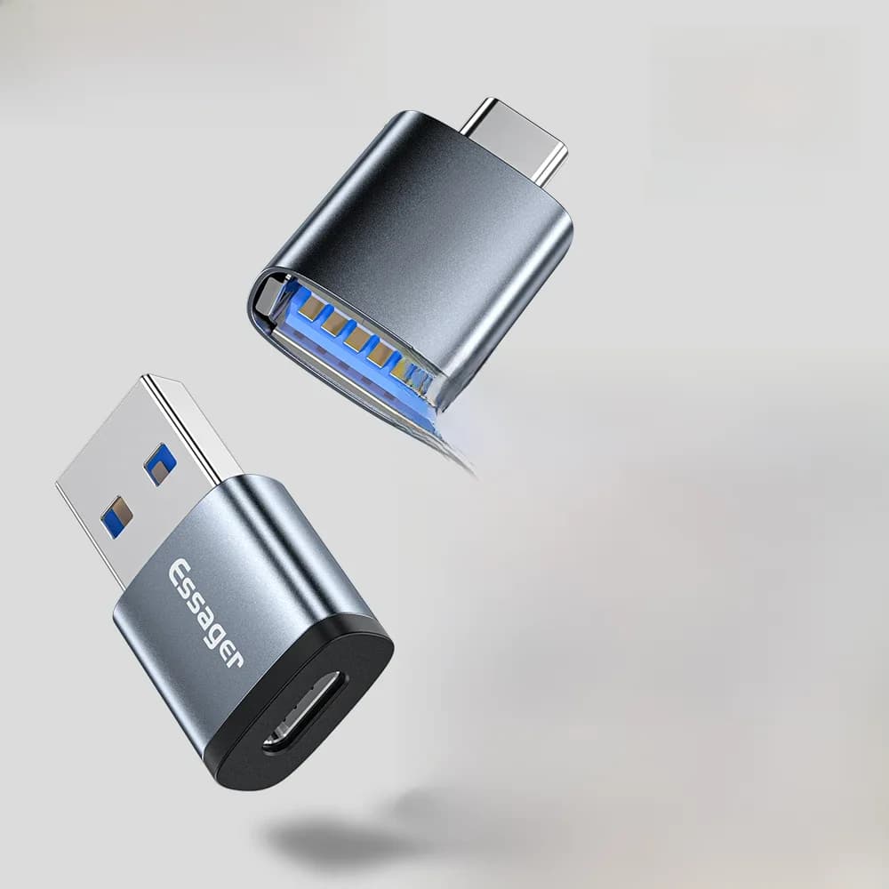 Essager USB Type C OTG adaptateur type-c USB-C mâle vers USB 3.0 femelle convertisseur pour Macbook Xiaomi mi Samsung USBC OTG connecteur