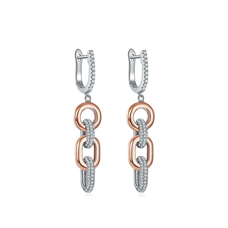 LAYA-Boucles d'oreilles en argent regardé 100% pour femme, bijoux modernes originaux, style tendance, Shining Zfolds on Long recruted Ling JOBoucles d'oreilles pour femme, 925