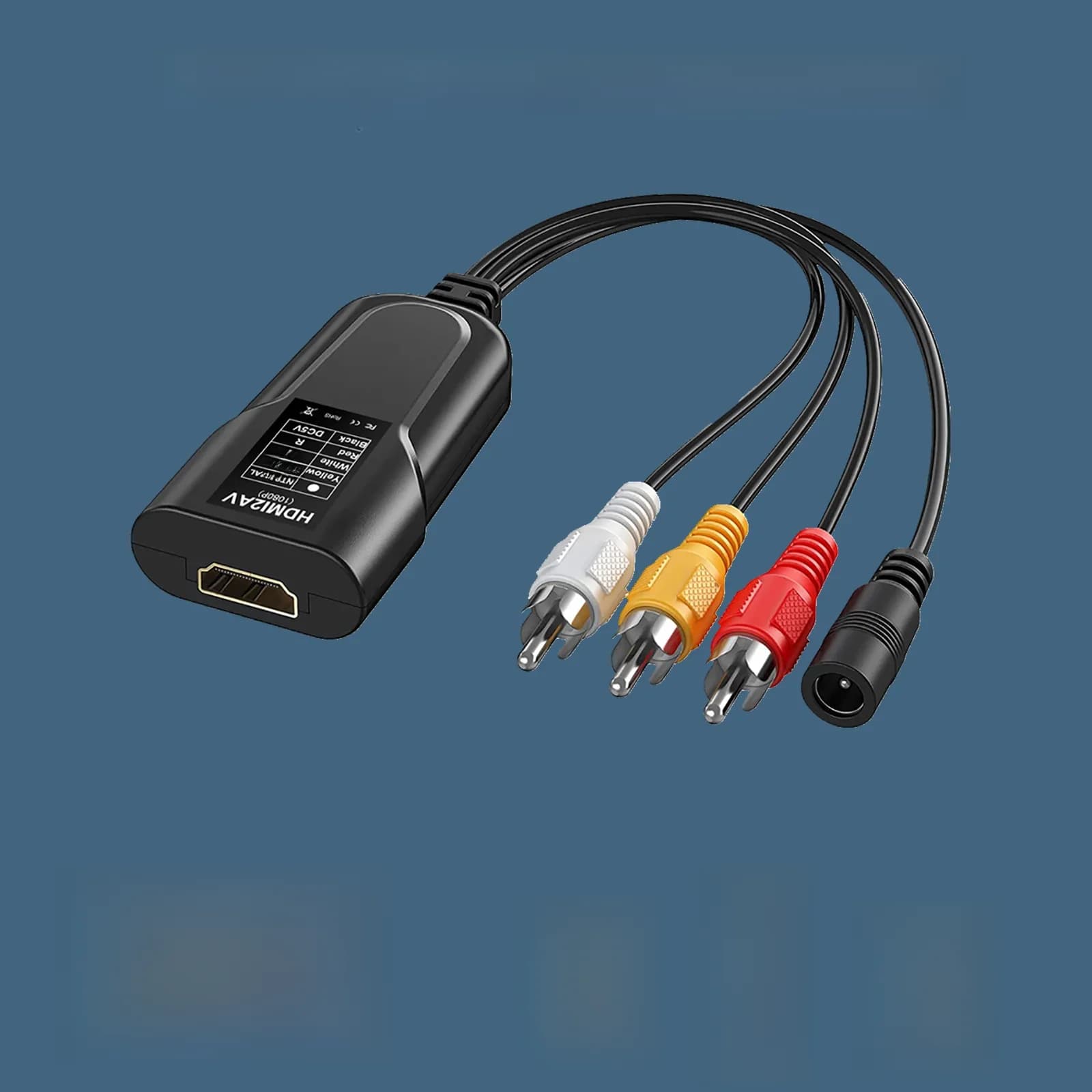 Adaptateur convertisseur Audio et vidéo AV Composite HDMI vers RCA, compatible NTSC PAL, pour XBOX, PS3, PS4, TV, STB, VHS, VCR, appareil photo, DVD