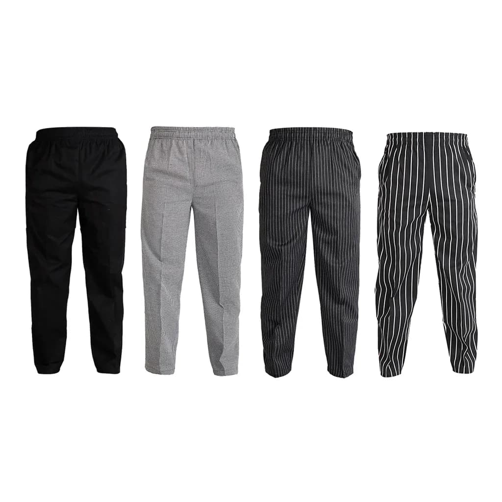 FjKitchen-Pantalon de chef baggy en polyester, 4 motifs, 5 TANOptionnel, vêtements de travail