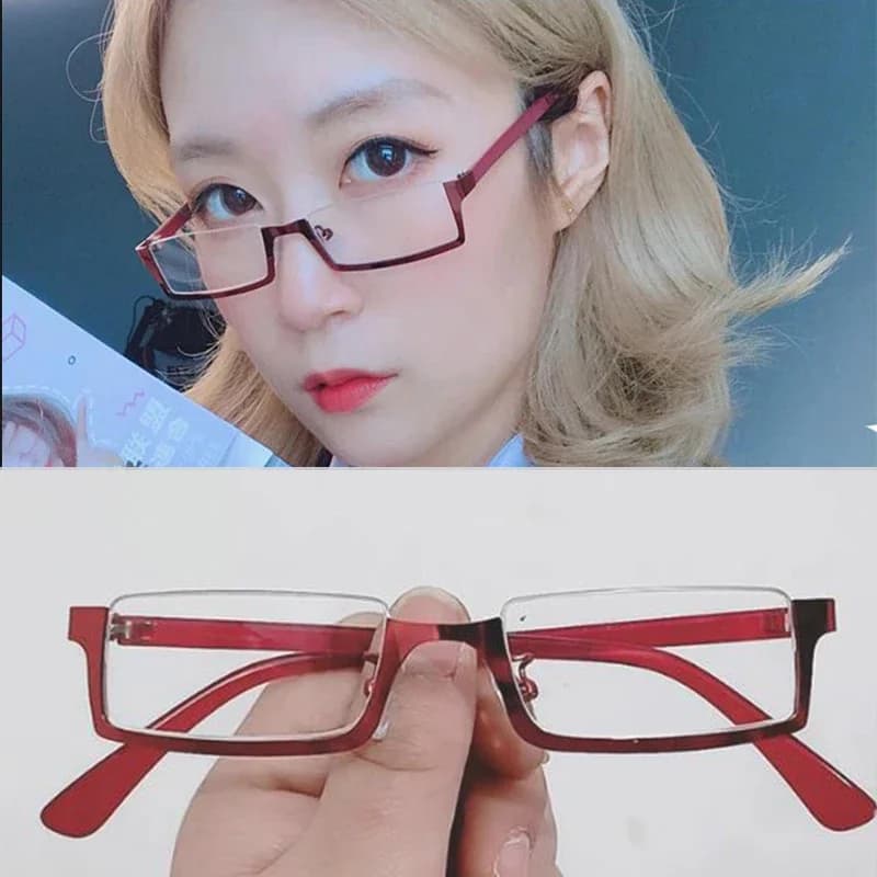 Lunettes de Cosplay Anime Maki Zenin, demi-monture violette avec lentille, accessoires de Costume Anime
